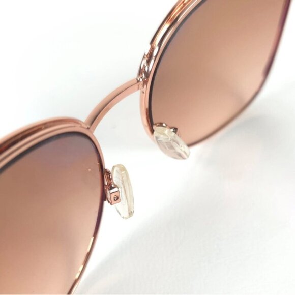OSCAR DE LA RENTA OSS3077F 780 CE#2 Rose Gold Mauve Cat Eye Sunglasses Hard Case main image 5